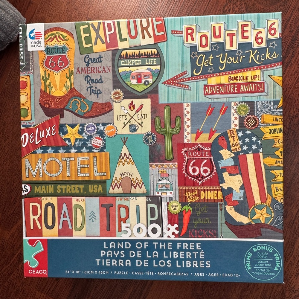 Ceaco Route 66 Puzzle 500 Pieces